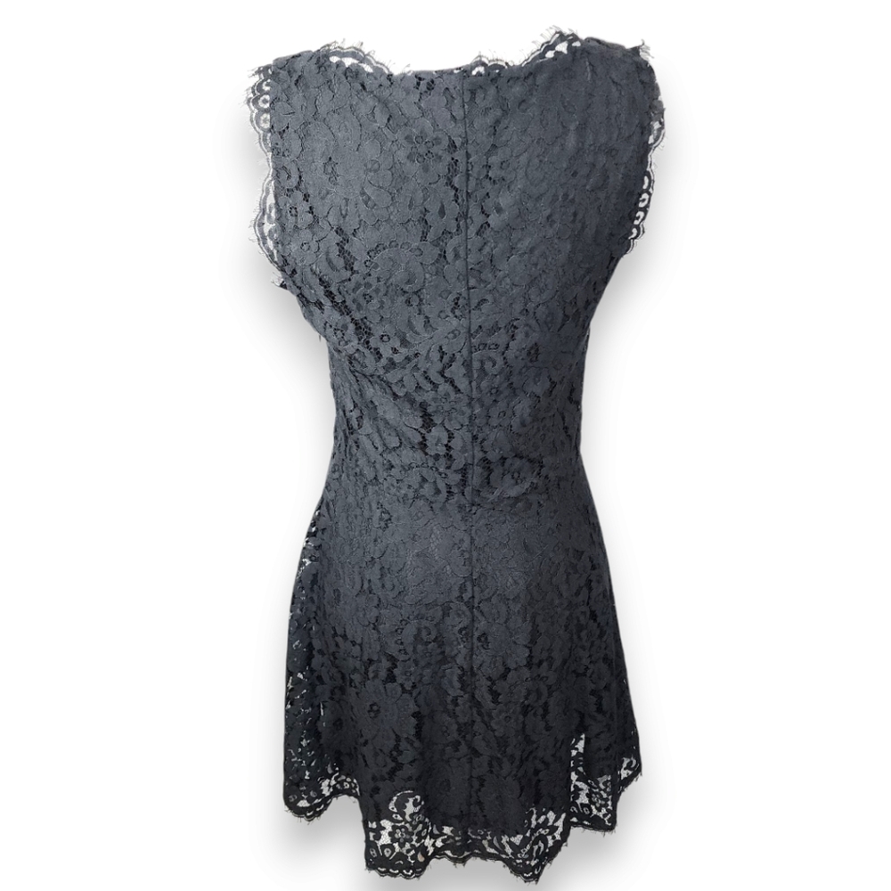 Joie Nikolina Black Lace Cocktail Party Mini Dress Size Medium - Picture 3 of 16